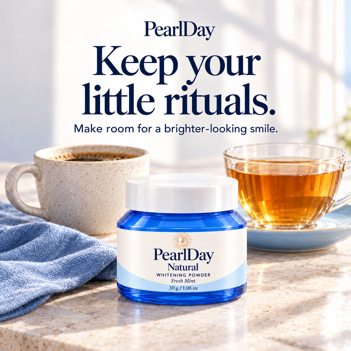 PearlDay with coffee and tea